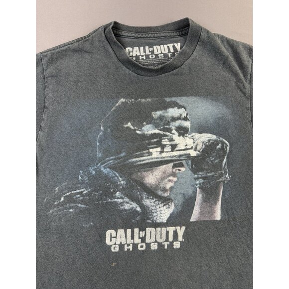 Rare Vintage Y2K Call Of Duty Ghostos XBox Playstation Video Game Promo Faded T - Picture 3 of 8